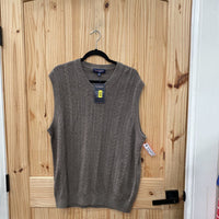 MENS ROUND TREE & YORKE GREY VEST XL NWT