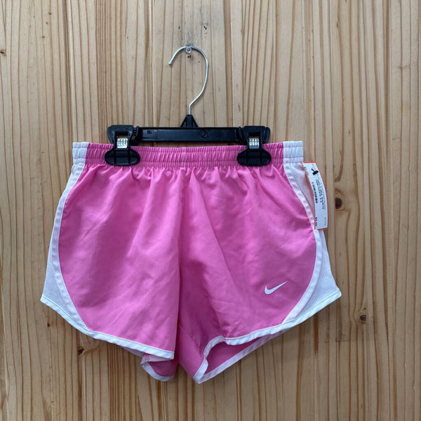 GIRLS NIKE SHORTS PINK/WHITE S 8