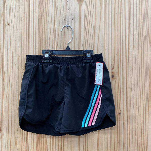 GIRLS OLD NAVY SHORTS BLK/MULTI COLOR STRIPE L 10/12