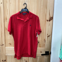 MENS US POLO RED POLO SHIRT L