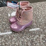 GIRLS PINK RAIN BOOTS 7