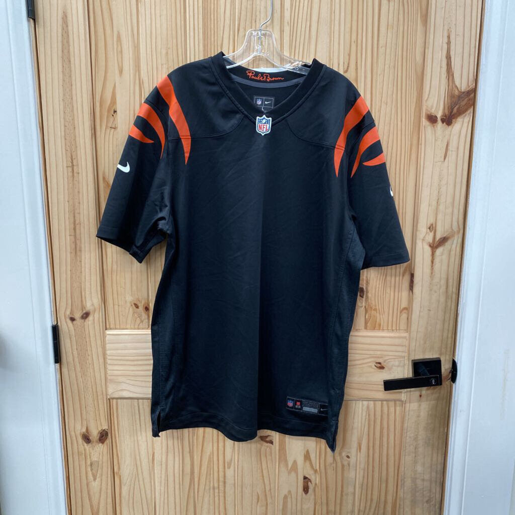 MENS NIKE NFL JERSEY SHIRT PAULE BROWN ORANGE/BLK L NWOT