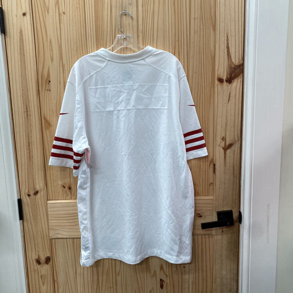 MENS NIKE NFL JERSEY SHIRT RED/WHITE L NWOT