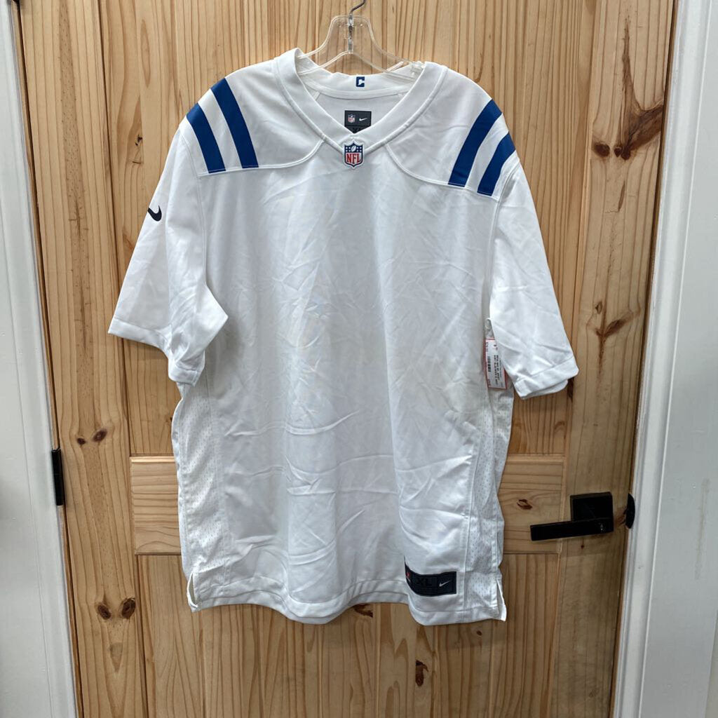 MENS NIKE NFL JERSEY SHIRT BLUE/WHITE XL NWOT