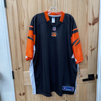 MENS BENGALS JERSEY SHIRT ORANGE/BLK/WHITE 2XL NWT