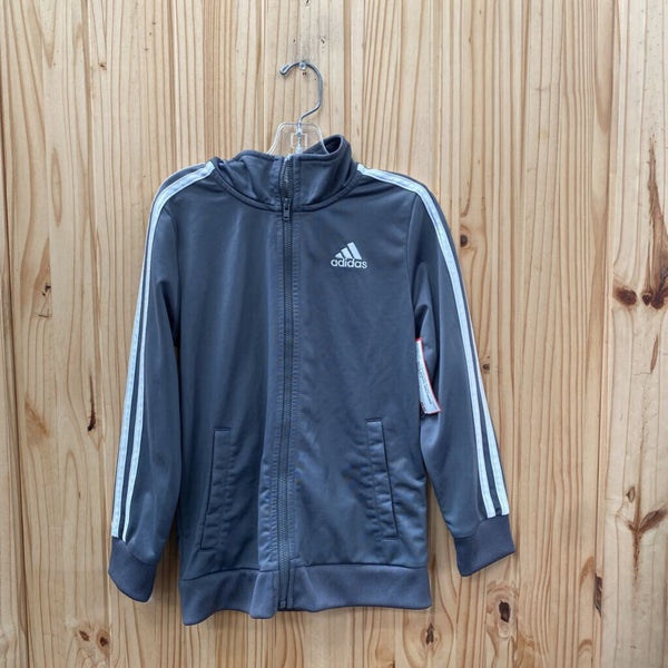 BOYS ADIDAS GREY/WHITE JACKET 7