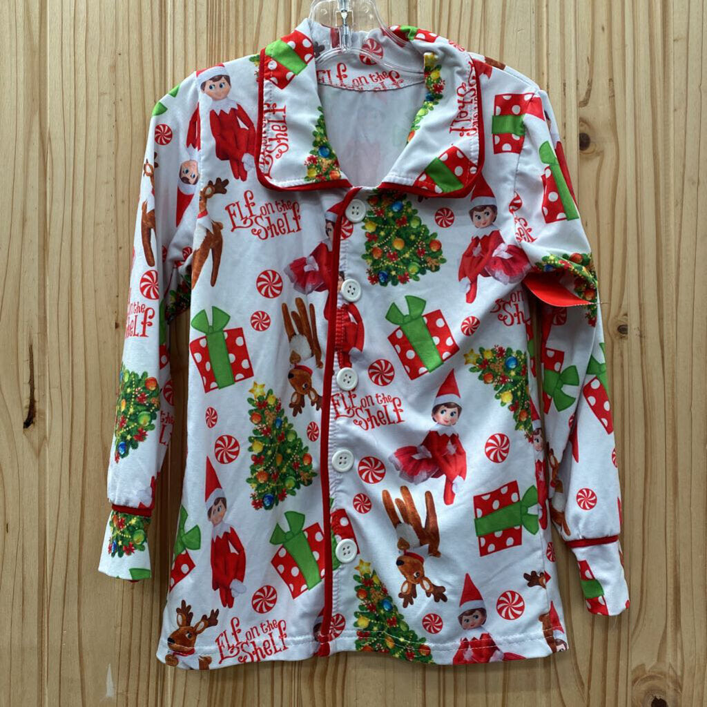 BOYS ELF ON THE SHELF LS SHIRT 4/5