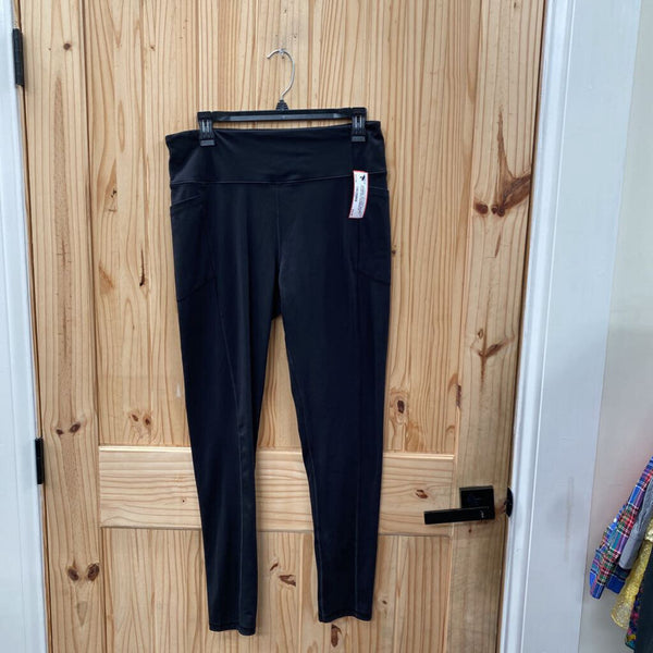 WOMENS VICTORIA SECRET FLOW BLK LEGGINGS 16