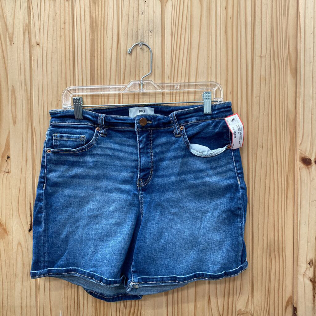 WOMENS BKE DENIM JEAN SHORTS 30