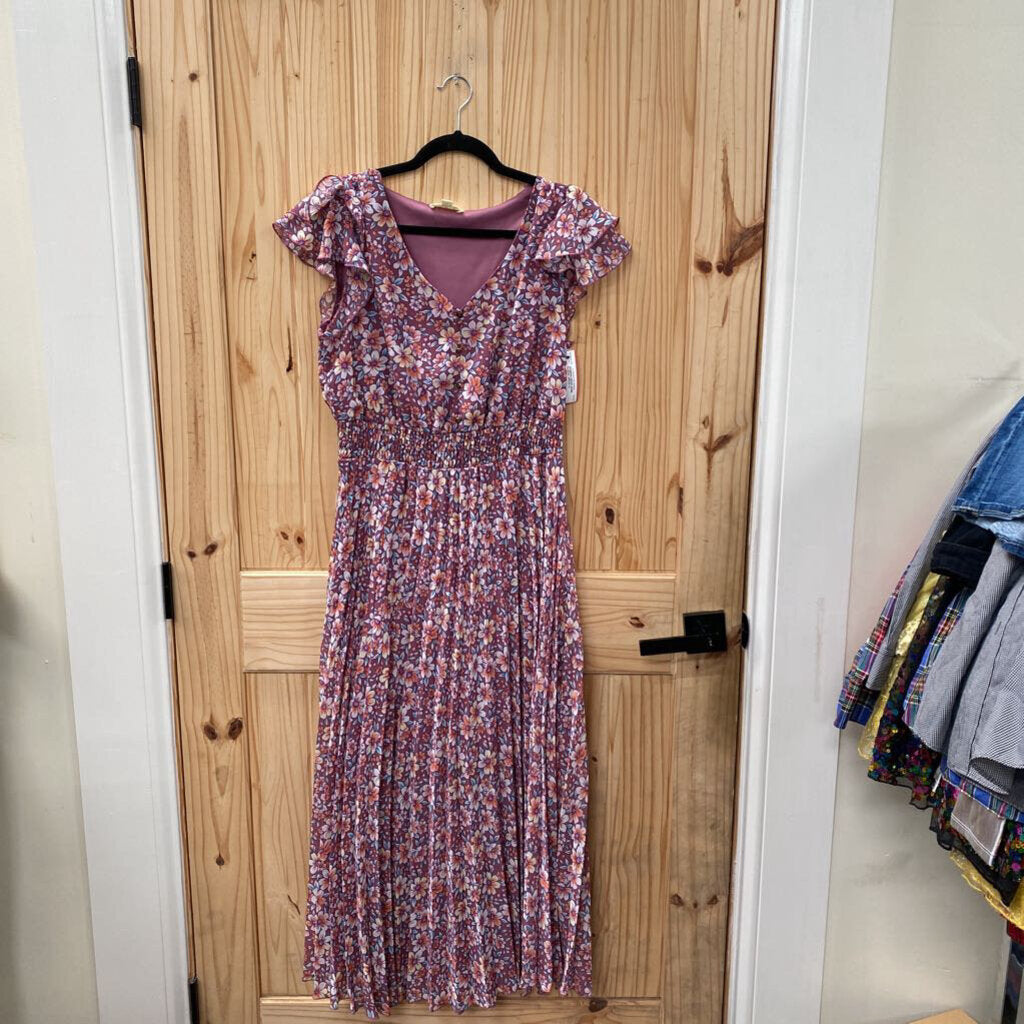 WOMENS INDIGO ROSE FLORAL DRESS PL