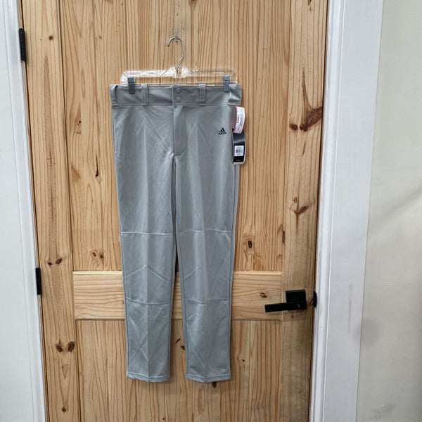 BOYS ADIDAS GREY BASEBALL PANTS L 12 NWT