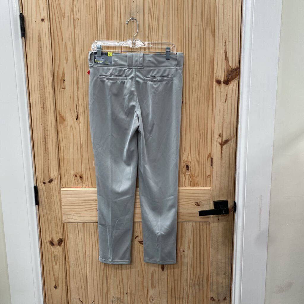 BOYS ADIDAS GREY BASEBALL PANTS L 12 NWT