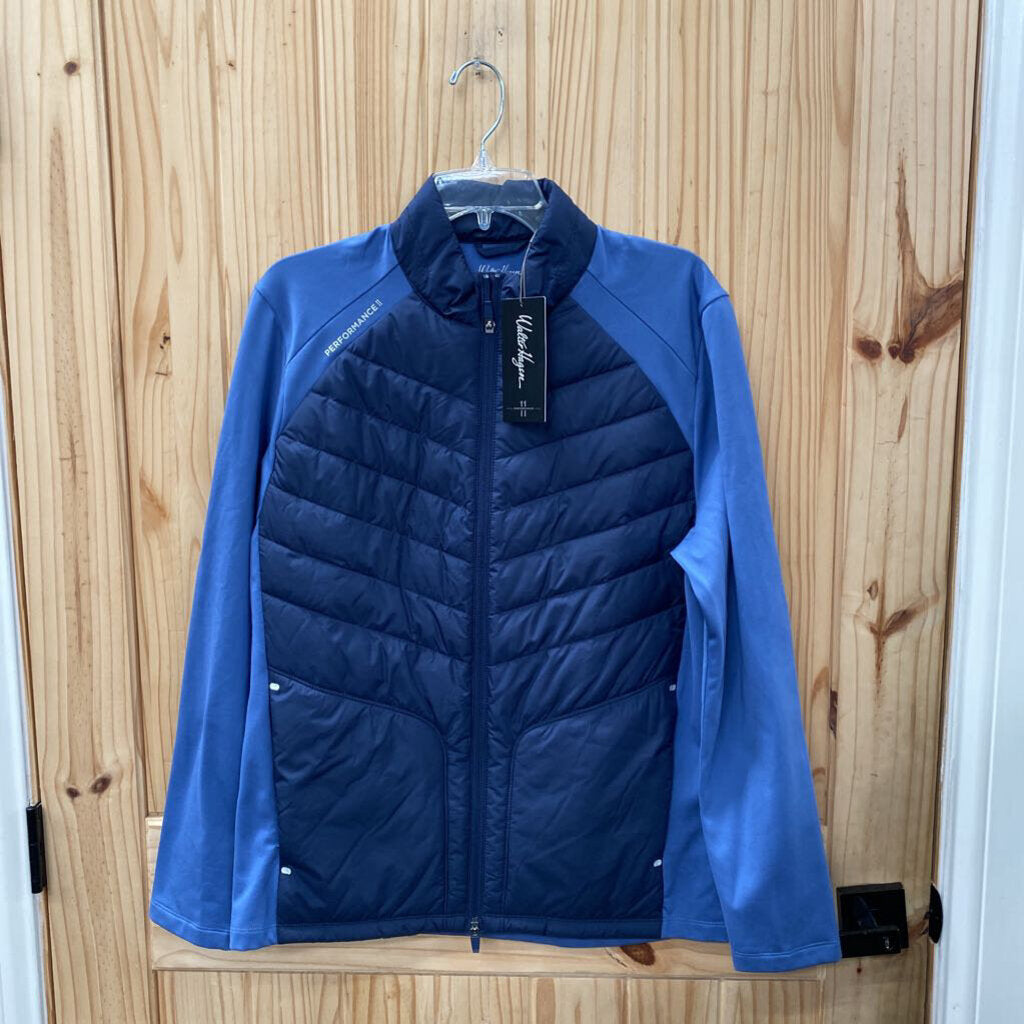 WALTER HAGEN MENS S BLUE HYBRID JACKET