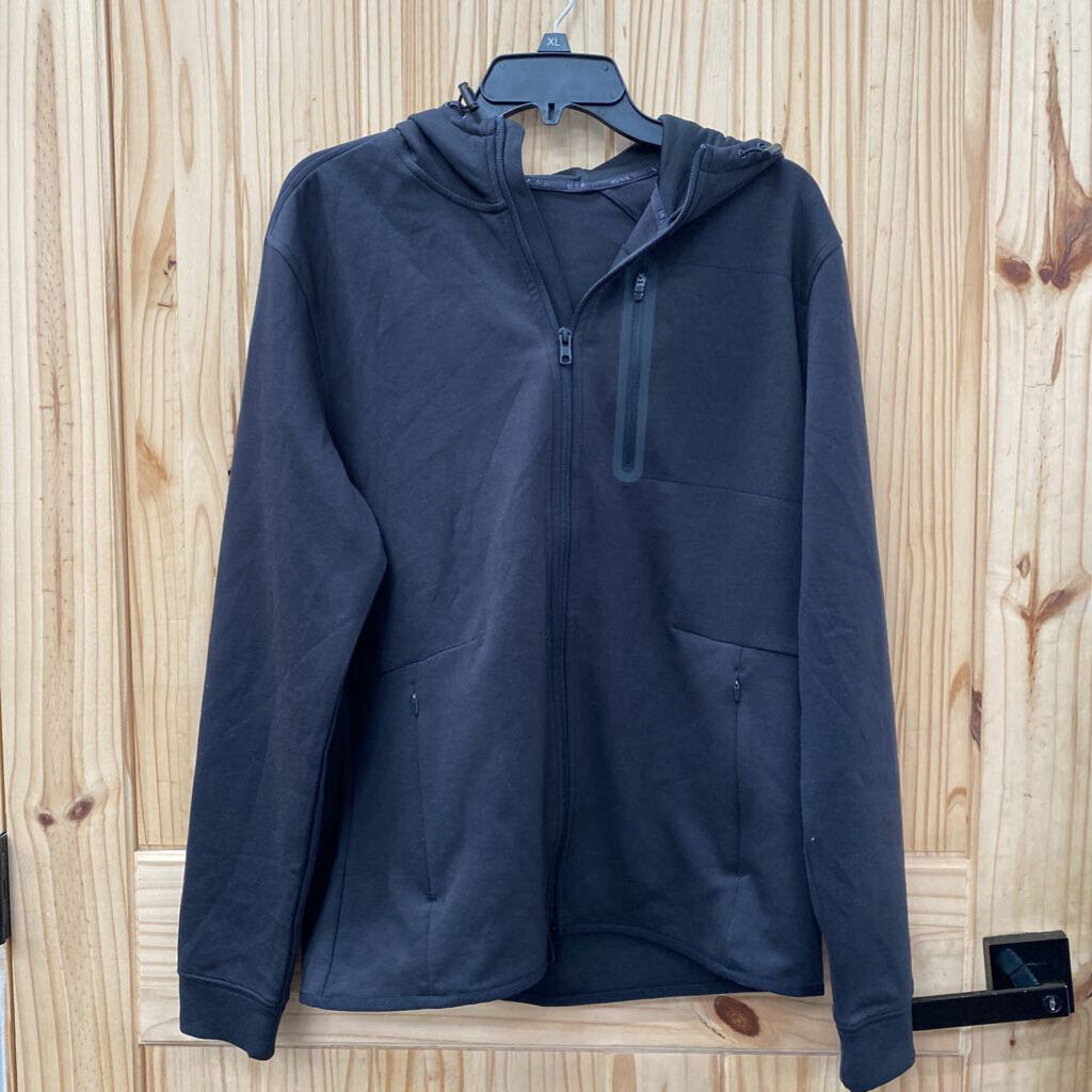 MENS VRST PINNACLE FLEECE HOODIE BLK S NWT