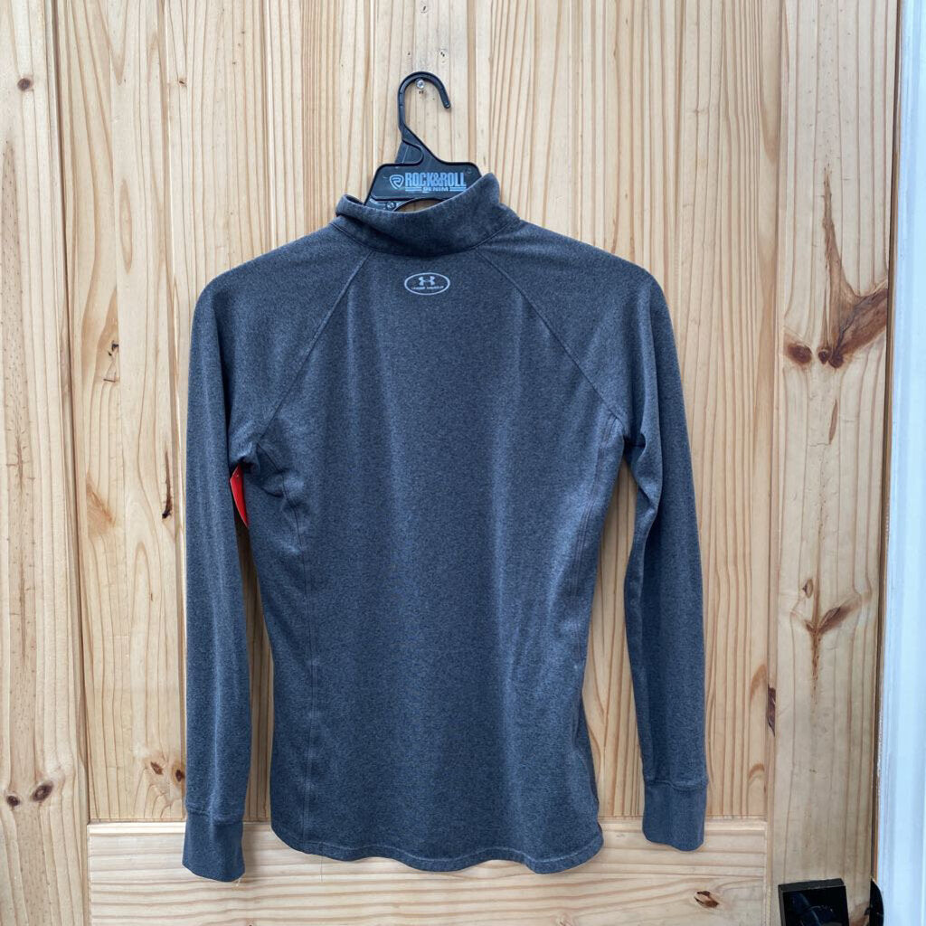 WOMENS UNDER ARMOUR GREY/WHITE PULLOVER S