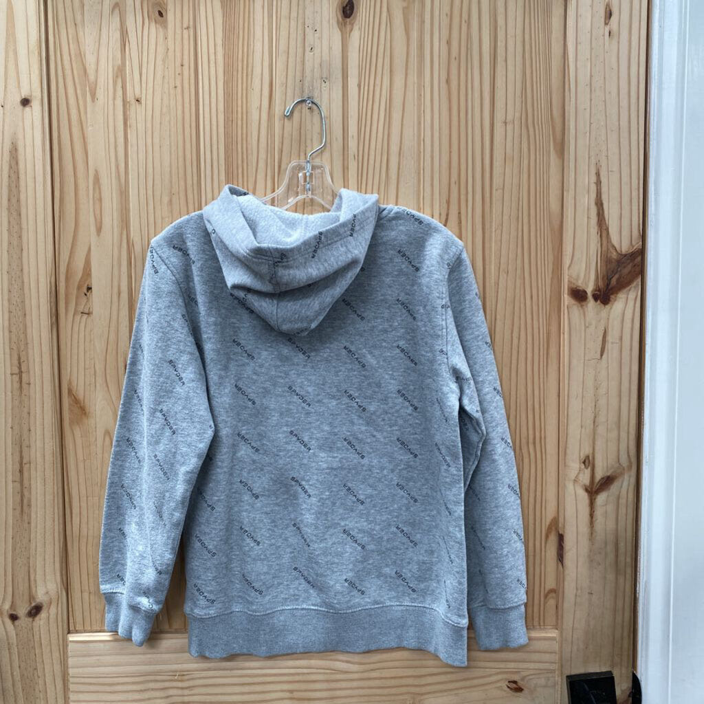 BOYS SPYDER HOODIE GREY L 14/16