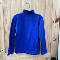 BOYS UNDER ARMOUR ROYAL BLUE PULLOVER YLG 12 spw