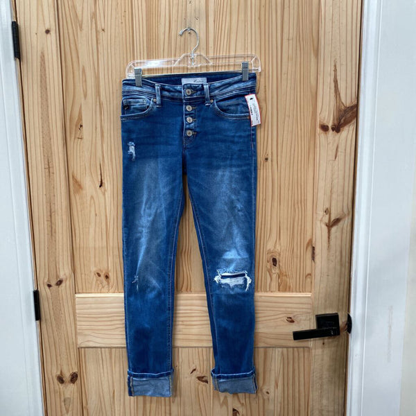 WOMENS KANCAN DENIM DIST. JEANS 5