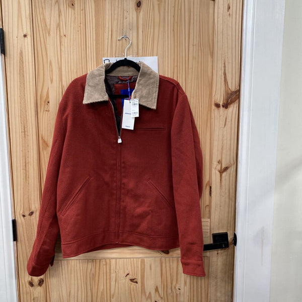 MENS JACK & JONES RUST/TAN WOOL WORKER JACKET XL NWT