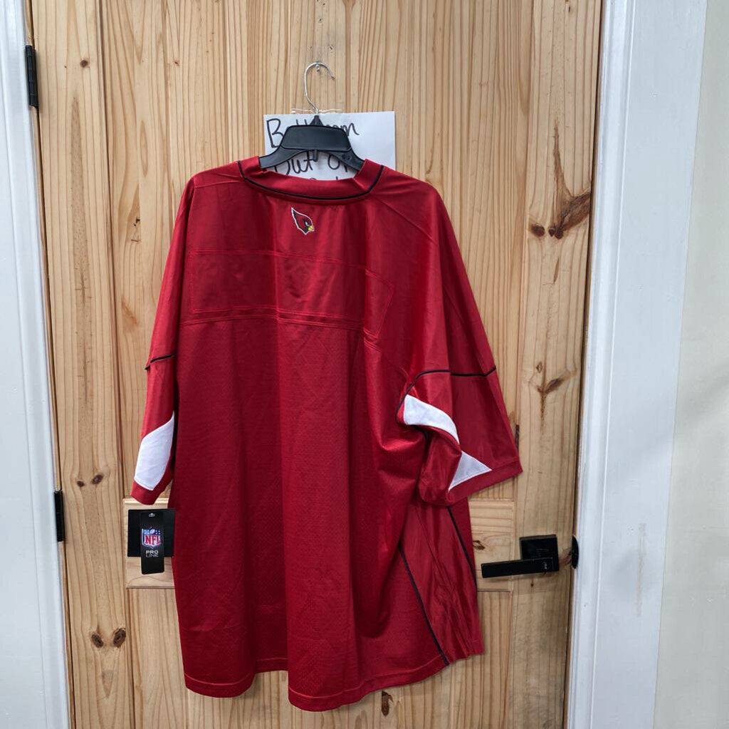 MENS NFL RED/BLK JERSEY SHIRT 4XL NWT