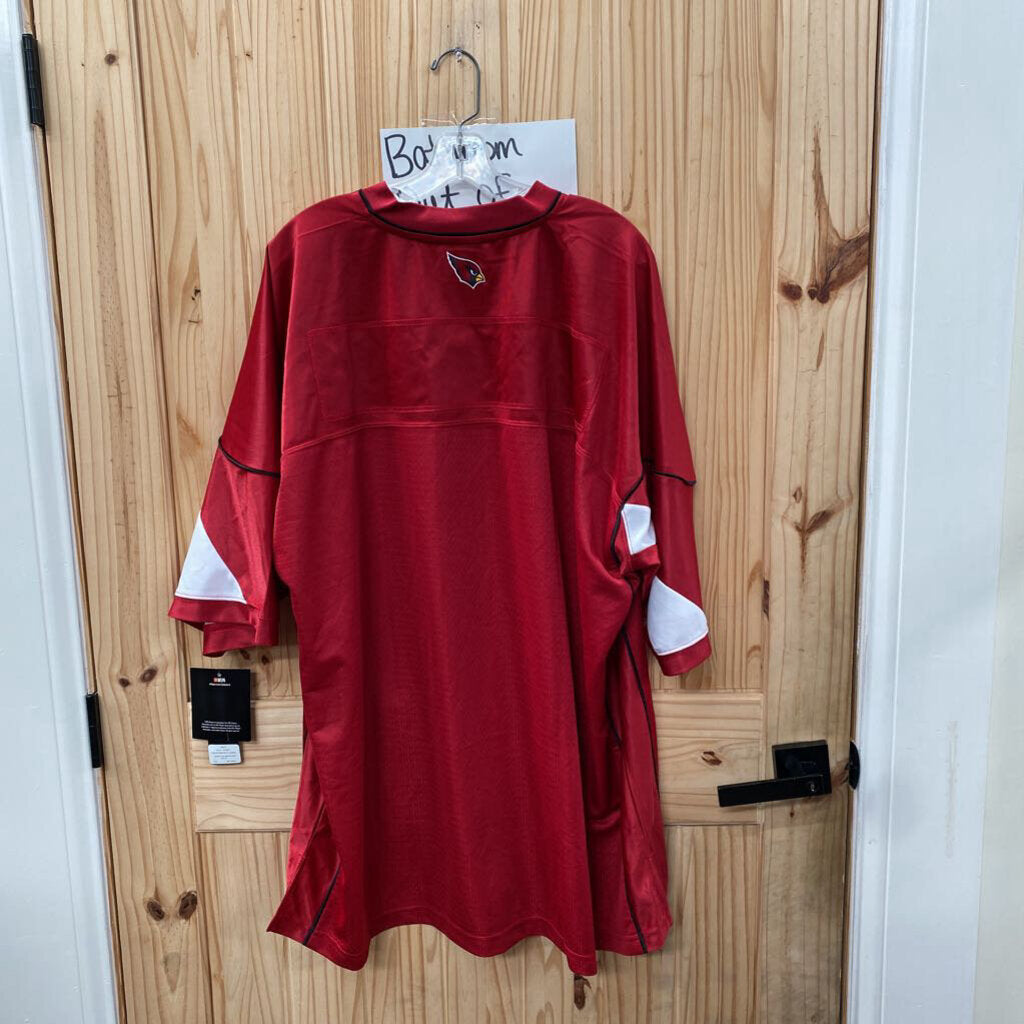 MENS NFL RED/BLK JERSEY SHIRT 3XL NWT