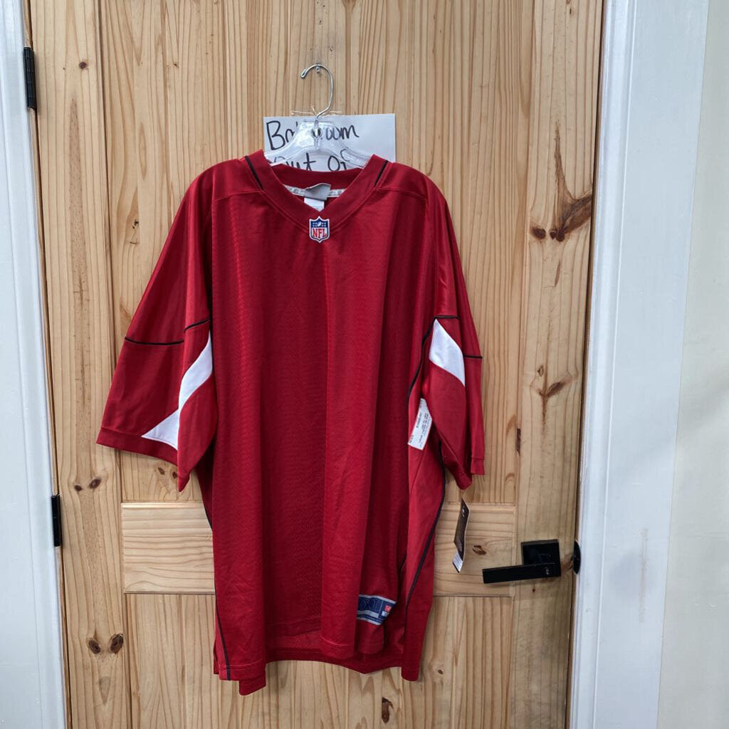 MENS NFL RED/BLK JERSEY SHIRT 3XL NWT