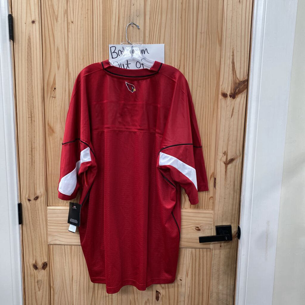 MENS NFL RED/BLK JERSEY SHIRT 3XL NWT