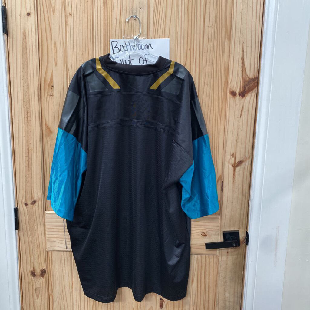 MENS JAGS NFL JERSEY SHIRT BLK/TEAL/GOLD 5XL NWT