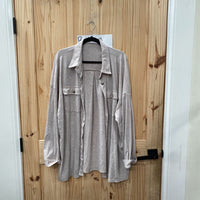 WOMENS PINK LILIY TAUPE CARDIGAN 3XL