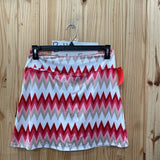 WOMENS GOLFTINI SKORT RED/WHITE/PINK/TAUPE XL NWT