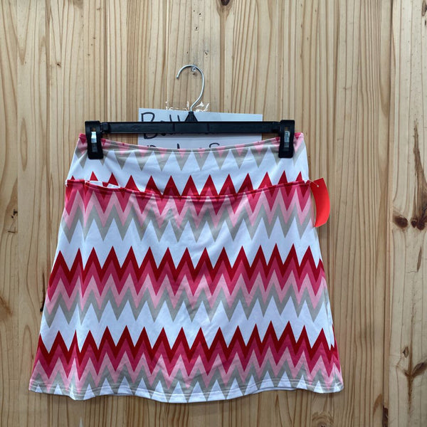 WOMENS GOLFTINI SKORT RED/WHITE/PINK/TAUPE XL NWT
