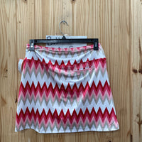 WOMENS GOLFTINI SKORT RED/WHITE/PINK/TAUPE XL NWT