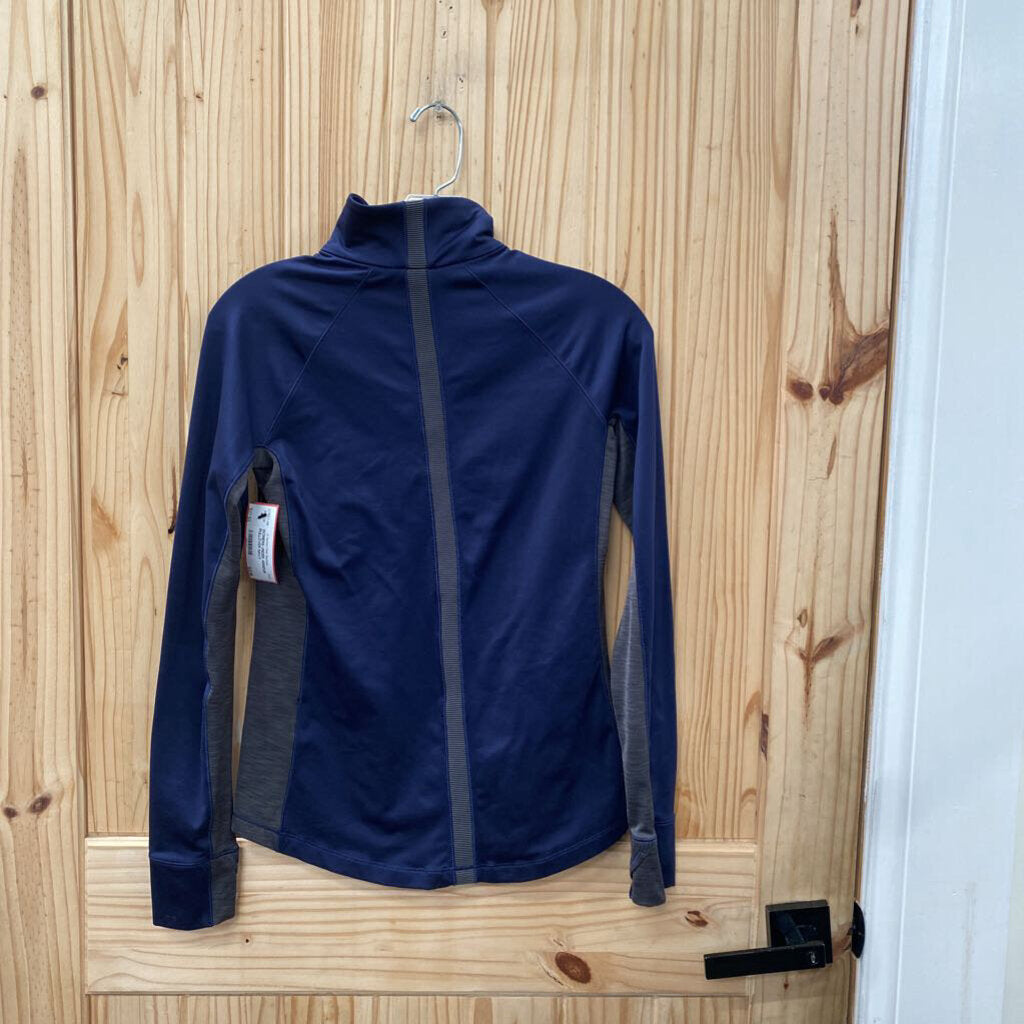 WOMENS UNDER ARMOUR PULLOVER NAVY BLUE/CORAL/DK GREY S