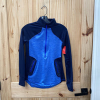 WOMENS UNDER ARMOUR PULLOVER SKY BLUE/NAVY BLUE S spw
