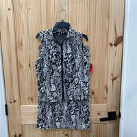 WOMENS 2PC BLK/WHITE 4