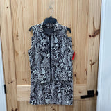 WOMENS 2PC BLK/WHITE 4