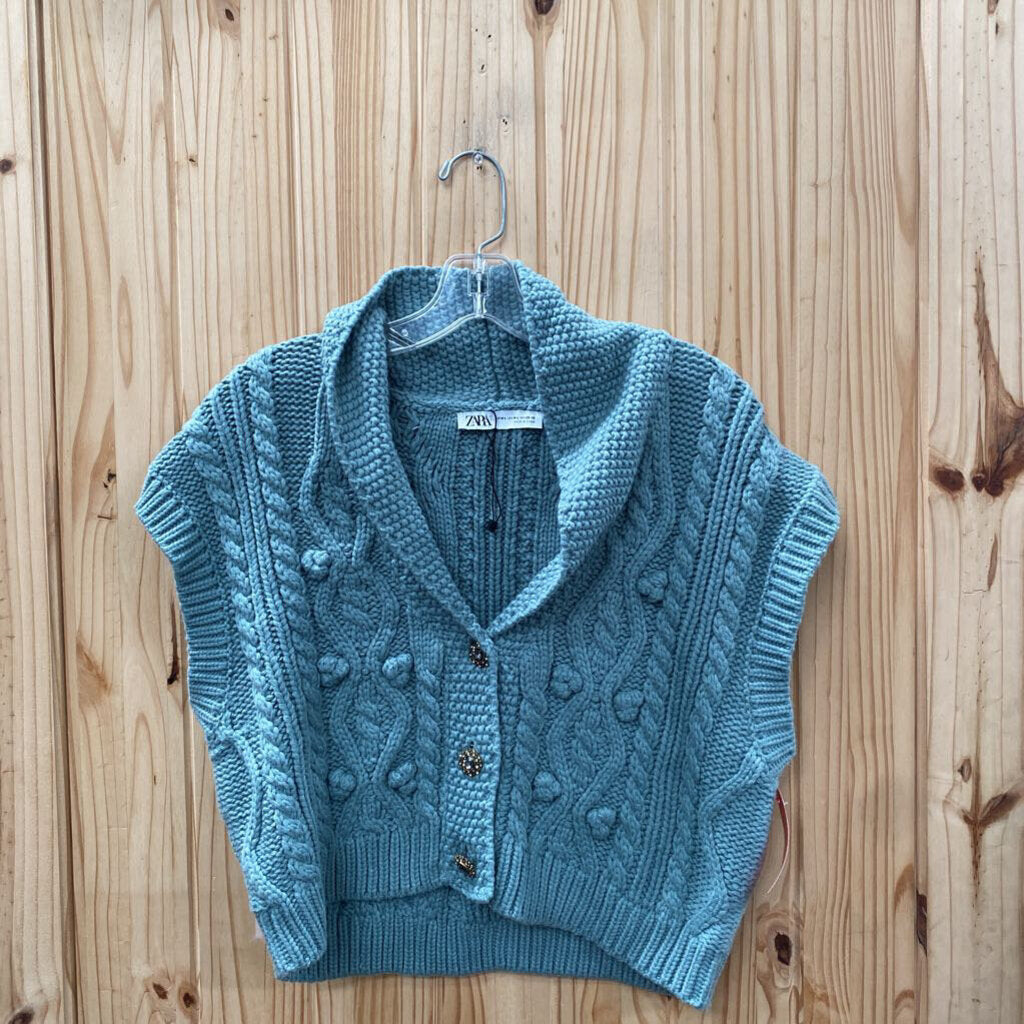WOMENS ZARA LT GREEN SWEATER M/L NWOT