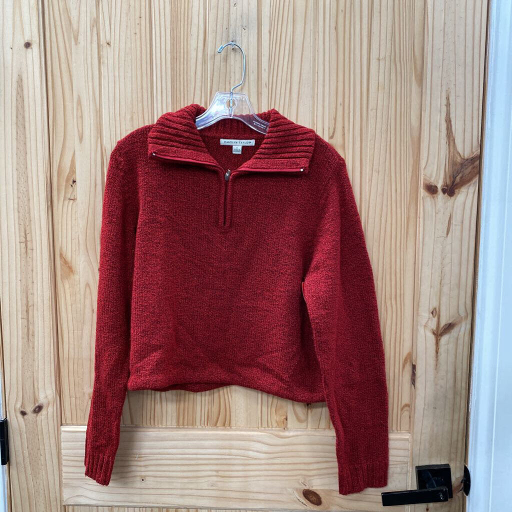 WOMENS CAROLYN TAYLOR RED SWEATER M