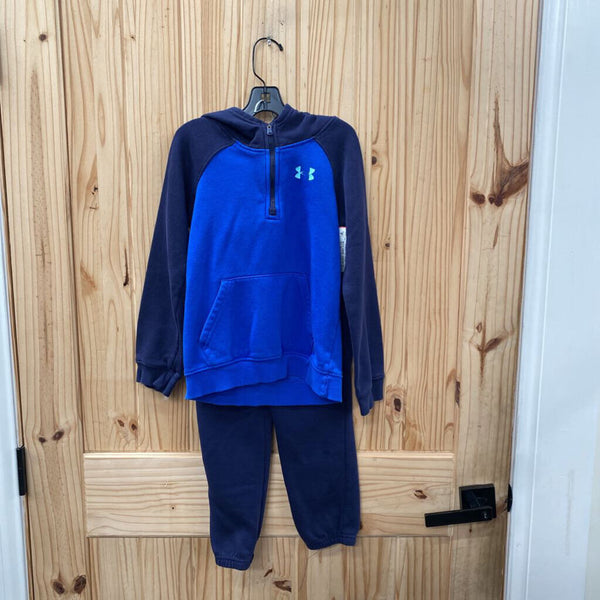 BOYS UNDER ARMOUR 2PC SET NAVY BLUE/ROYAL BLUE 7