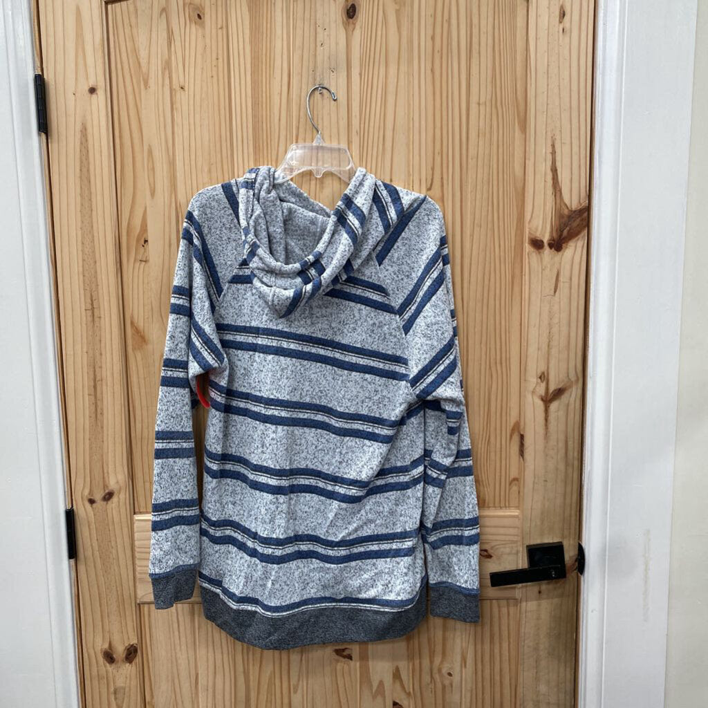 MENS DEPARTWEST PULLOVER GREY/BLUE/BLK L