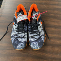 MENS KD NIKE SHOES ORANGE/WHITE/BLK 13