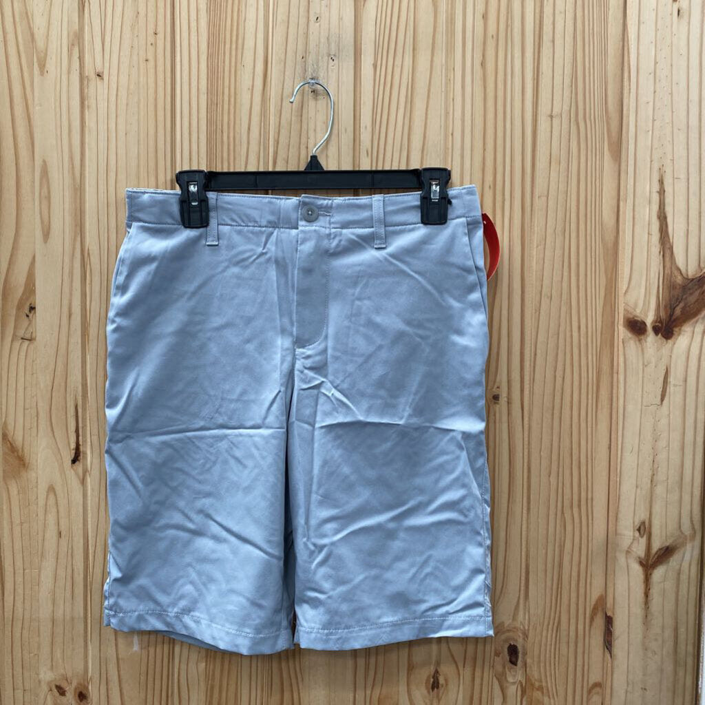 BOYS UNDER ARMOUR SHORTS LT GREY 16