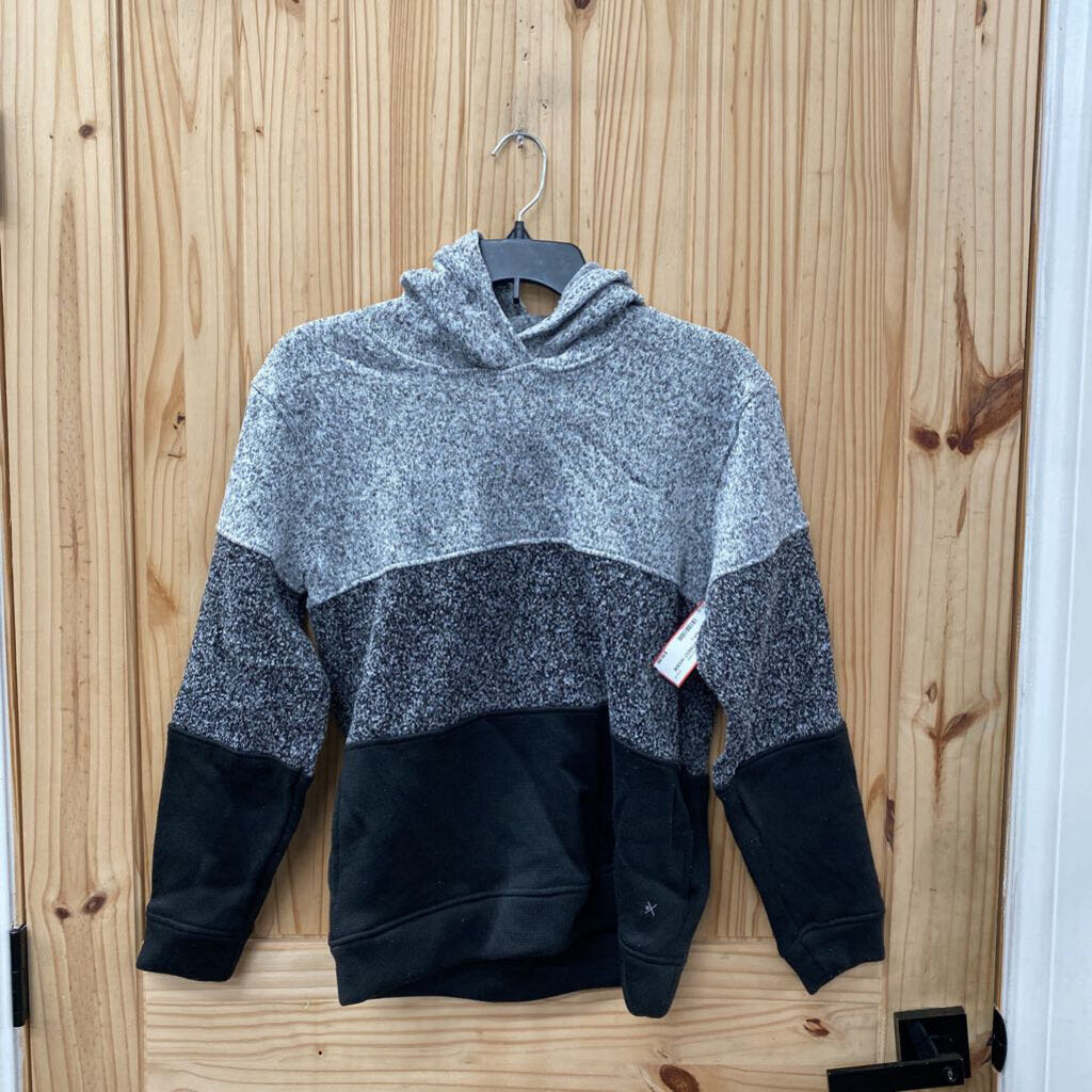 MENS DEPARTWEST HOODIE GREY/BLK L