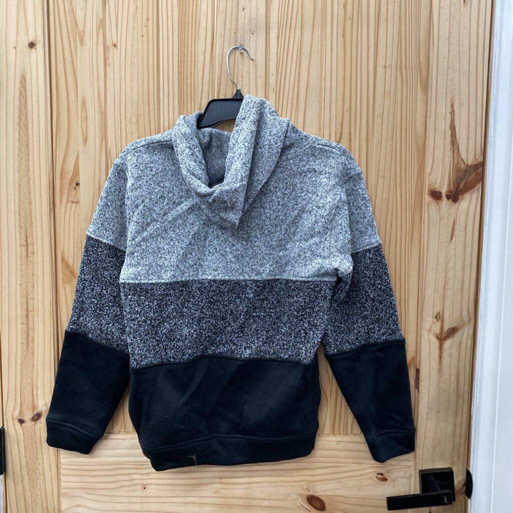 MENS DEPARTWEST HOODIE GREY/BLK L