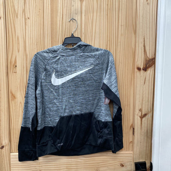 BOYS NIKE HOODIE BLK/GREY XL 14