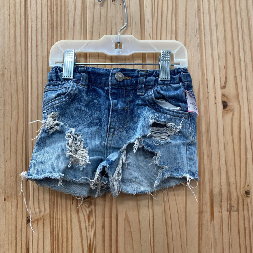 GIRLS LEVIS DENIM JEAN SHORTS 24M