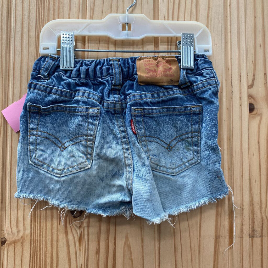 GIRLS LEVIS DENIM JEAN SHORTS 24M