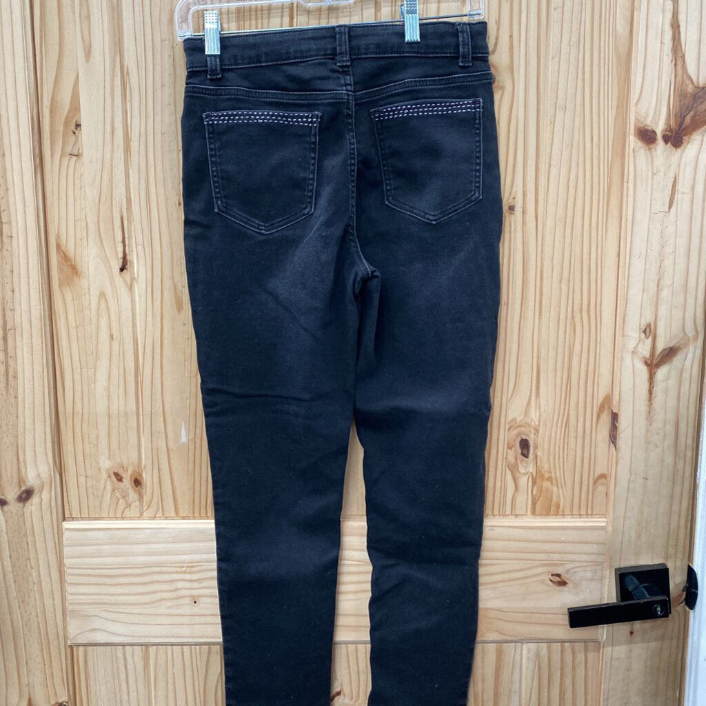 GIRLS EVSIE BLK DENIM JEANS 13/14