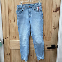 WOMENS EDGELY LT DENIM JEANS 8 SHORT