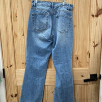 WOMENS H&M LT DENIM DIST. JEANS 6